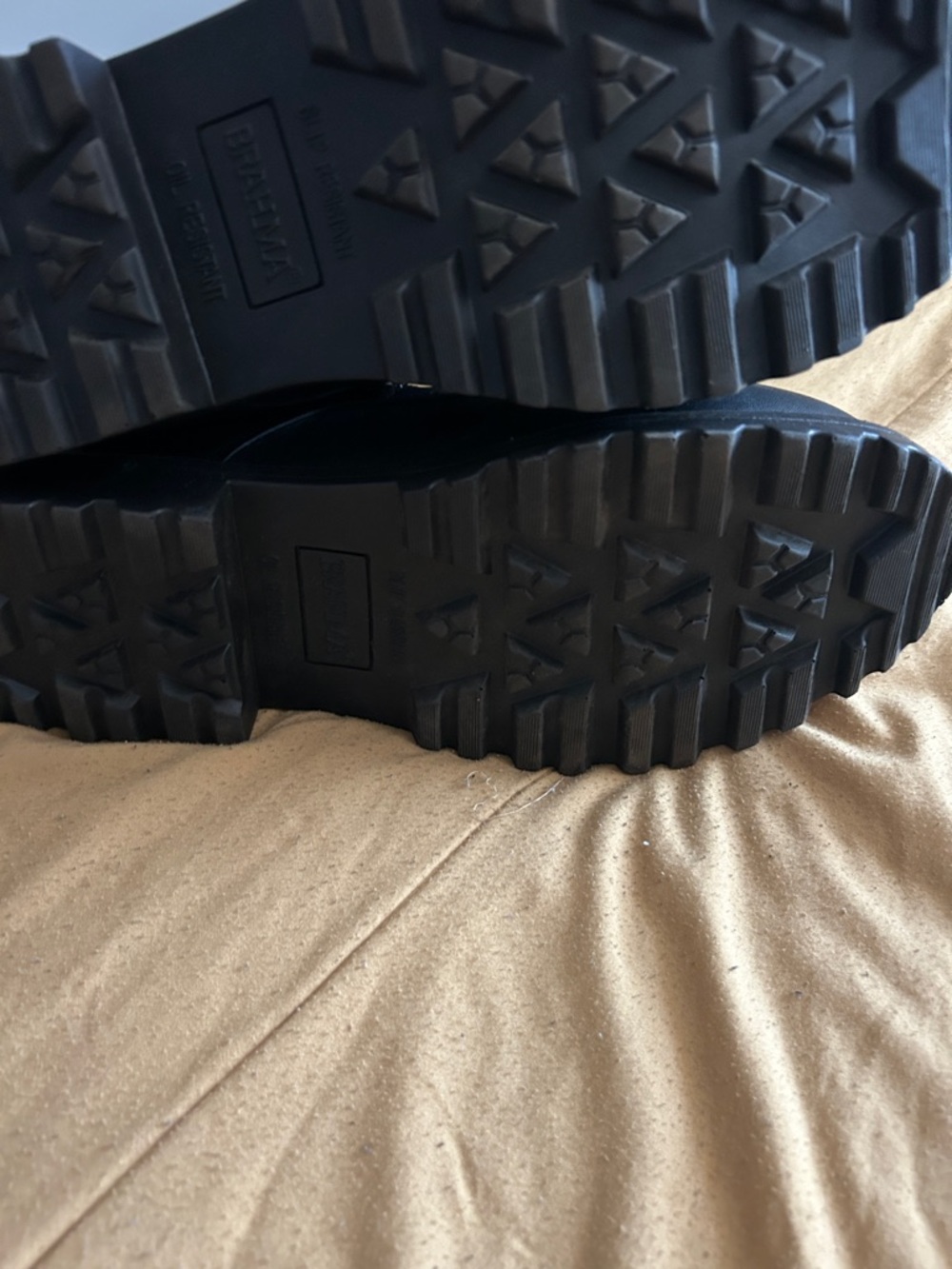 Brahma Black Men's Work Boots - Black - Picture 4 of 4